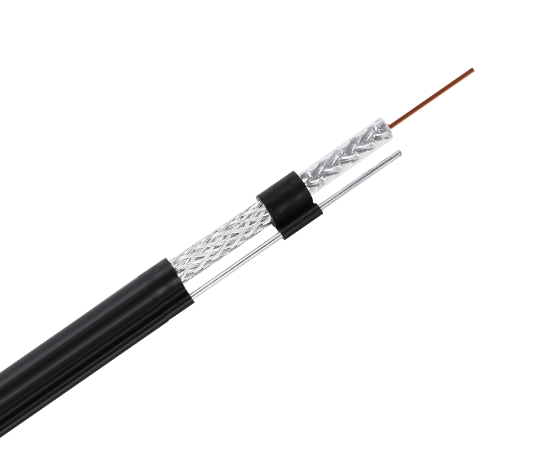Cablu coaxial de 75 ohmi seria RG59TM—Tri-Shield cu Messenger