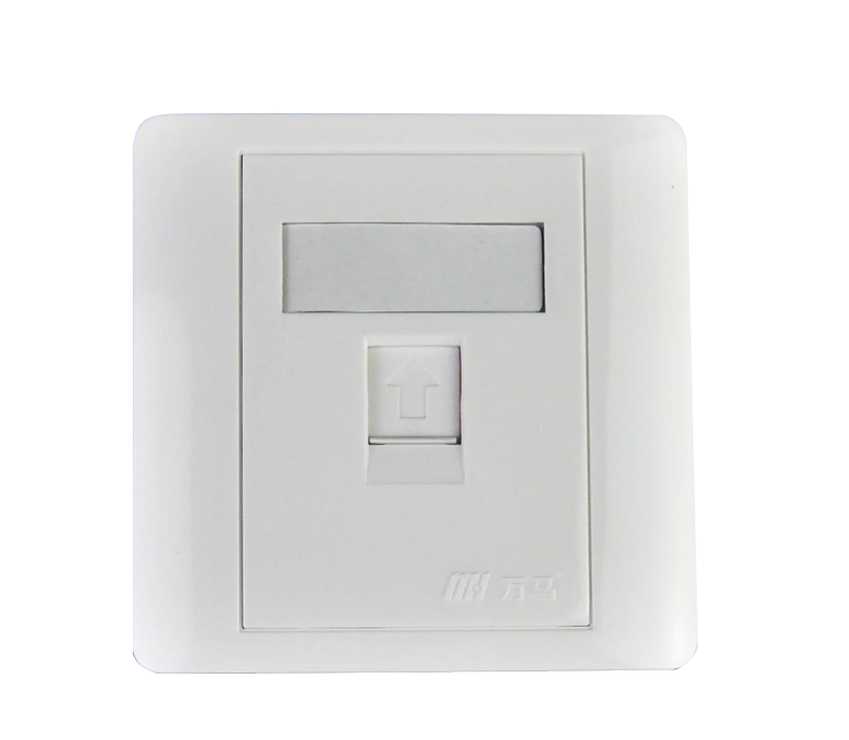 Placă frontală de rețea cu 1 porturi Panoul de informații Placă frontală Cablări din cupru Accesoriu de distribuție a energiei din serie